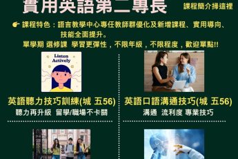 實用英語第二專長選課